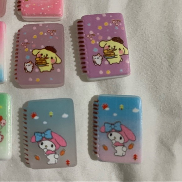 Hello Kitty Sanrio Mini Notebook Charms for DIY set of 10; half glow in the dark - Picture 5 of 6